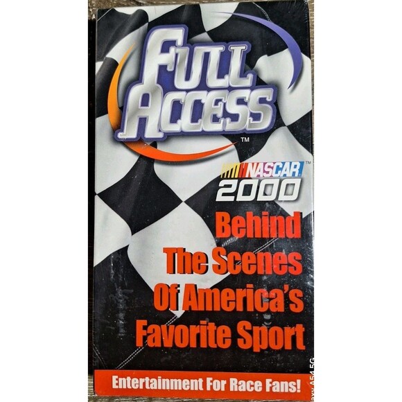 Lot Of 2x Vtg NASCAR VHS Video Tapes - 2000 Full Access + 2001 Fast Forward NEW - Picture 3 of 6